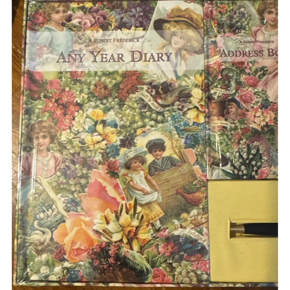 1998 Robert Frederick Victorian Collection Planner Set Diary Address Book NEW